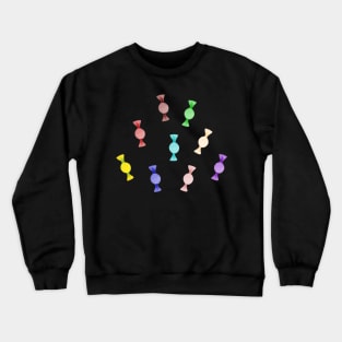 Rainbow Halloween Hard Candy Pattern Crewneck Sweatshirt